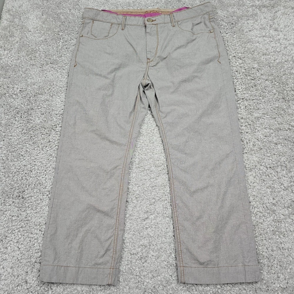 Robert Graham Mens Yates Straight Houndstooth Pants‎ 38x26 Classic Office